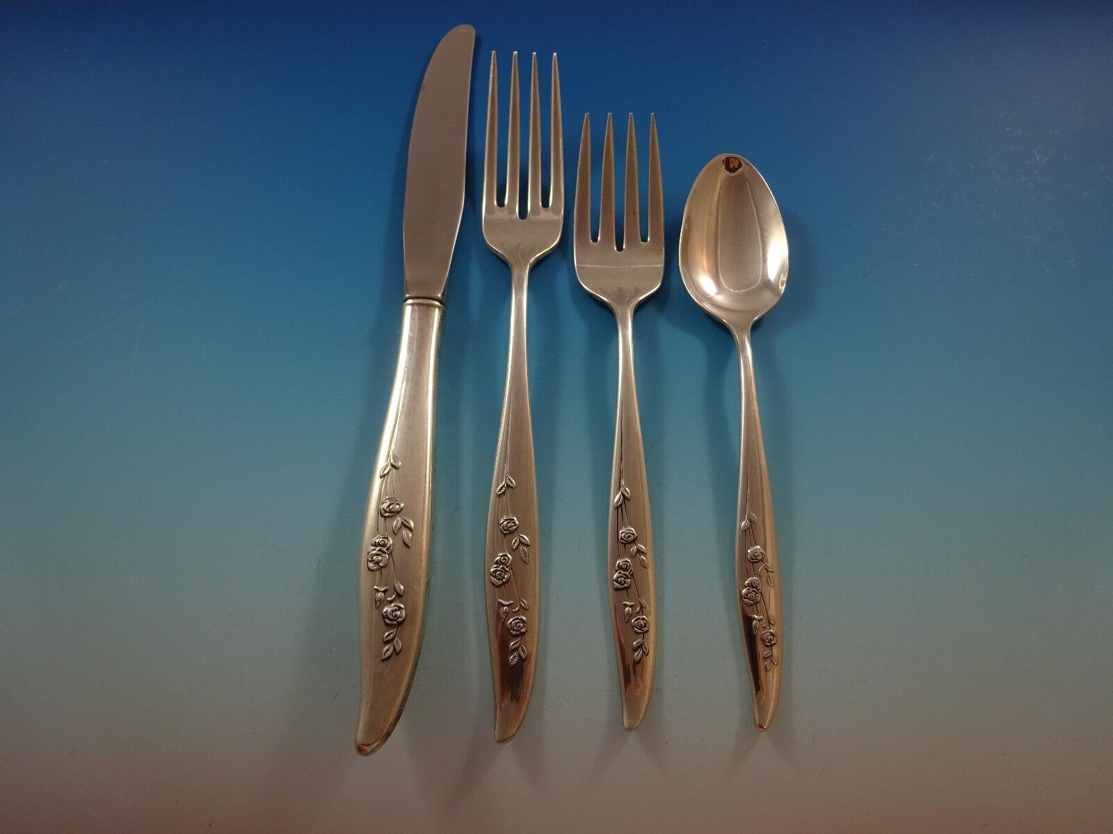 Young Love by Oneida Set di posate in argento sterling per 8 persone 48 pezzi in vendita 2