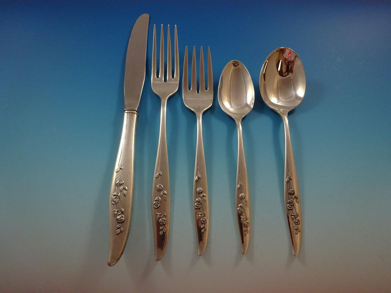 Young Love by Oneida Set di posate in argento sterling per 8 persone 48 pezzi in vendita 3