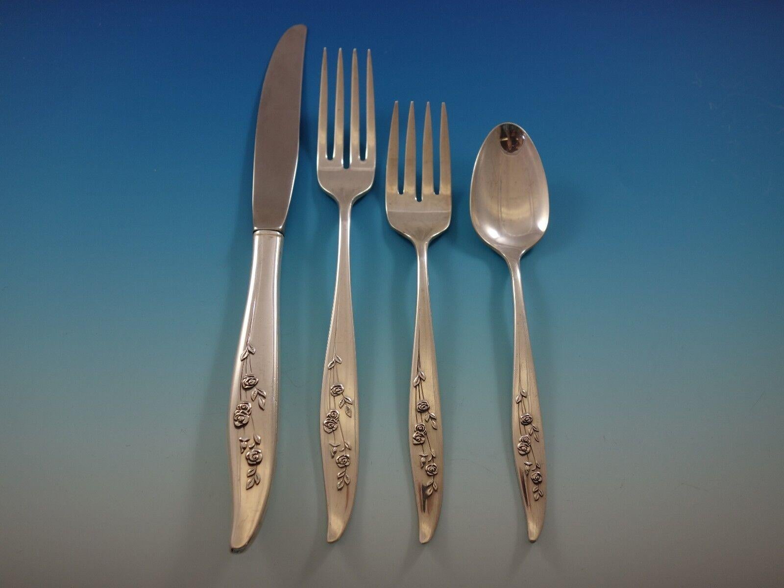 Young Love by Oneida Sterling Silver Flatware Set for 8 Service 51 Pieces For Sale 3