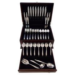 Young Love by Oneida Sterling Silber Besteck Set für 8 Personen 51 Pieces