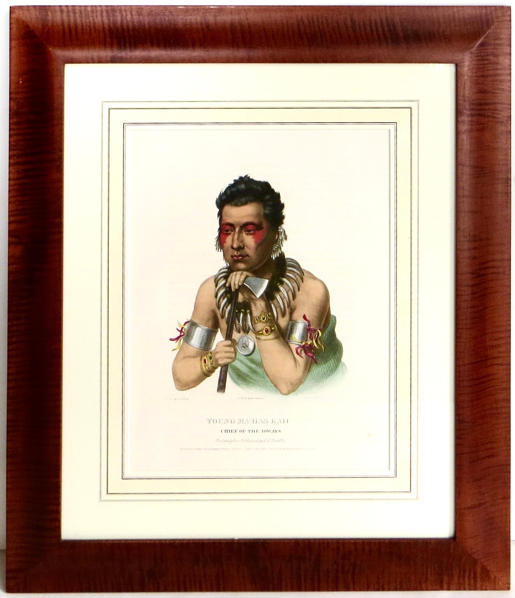 Il s'agit d'une authentique lithographie coloriée à la main par McKenny Hall et peinte à l'origine dans les années 1820 par Charles King