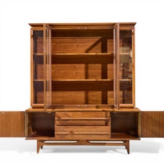 Young Manufacturing Mid Century Credenza and Hutch