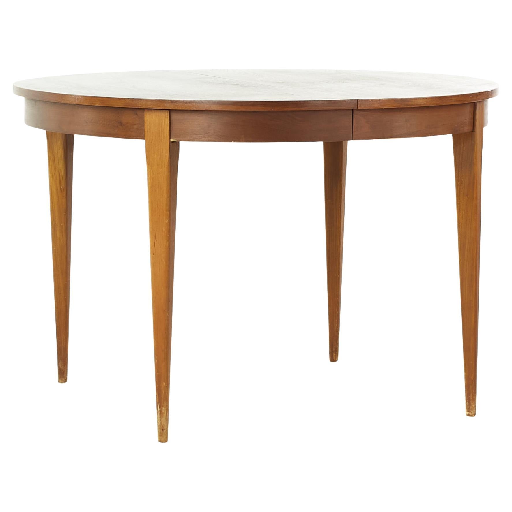 French Provencal Painted Oak Dining Table with Two Leaves at 1stDibs