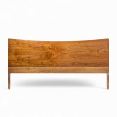 Young Manufacturing Mid Century Walnut King Headboard