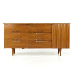 Young Manufacturing Midcentury Walnut Lowboy Dresser