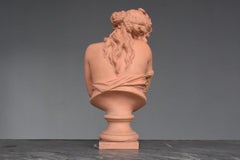 Giovane ragazza modesta in terracotta di James Pradier