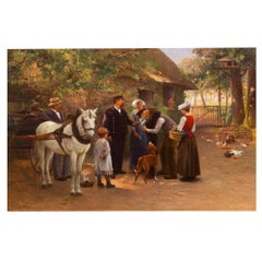 Antikes französisches Gemälde „Young Naval Conscript“ von Julien Le Blant