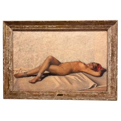 Young Nude Oriental Woman Lying Down - Jean Dutey, Circa 1930.