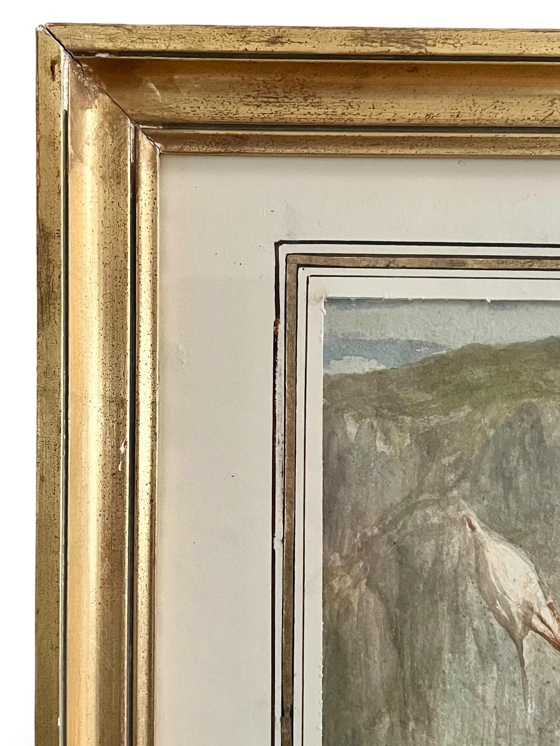 Junge Spinnerin in Tracht Italienische Schule, 19. Jahrhundert (Papier) im Angebot