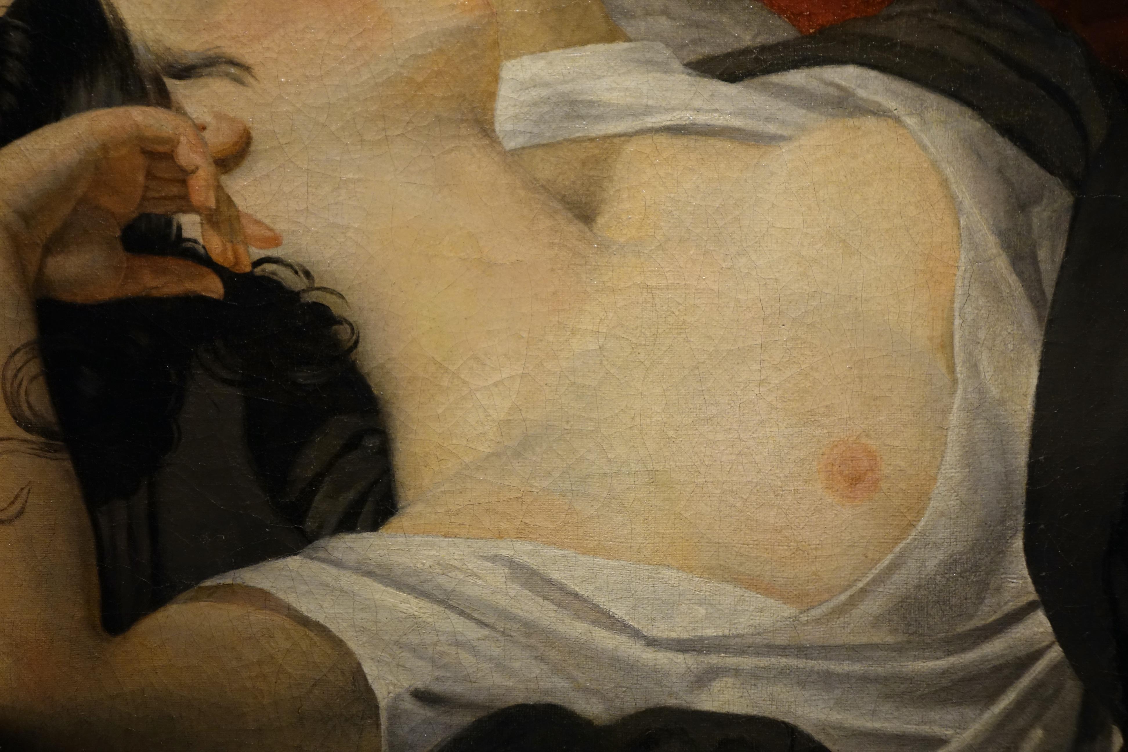 Young Woman Sleeping, attributed to Claude-Marie Dubufe, France  In Good Condition In PARIS, FR