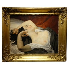 Young Woman Sleeping, France, circa 1830-1840