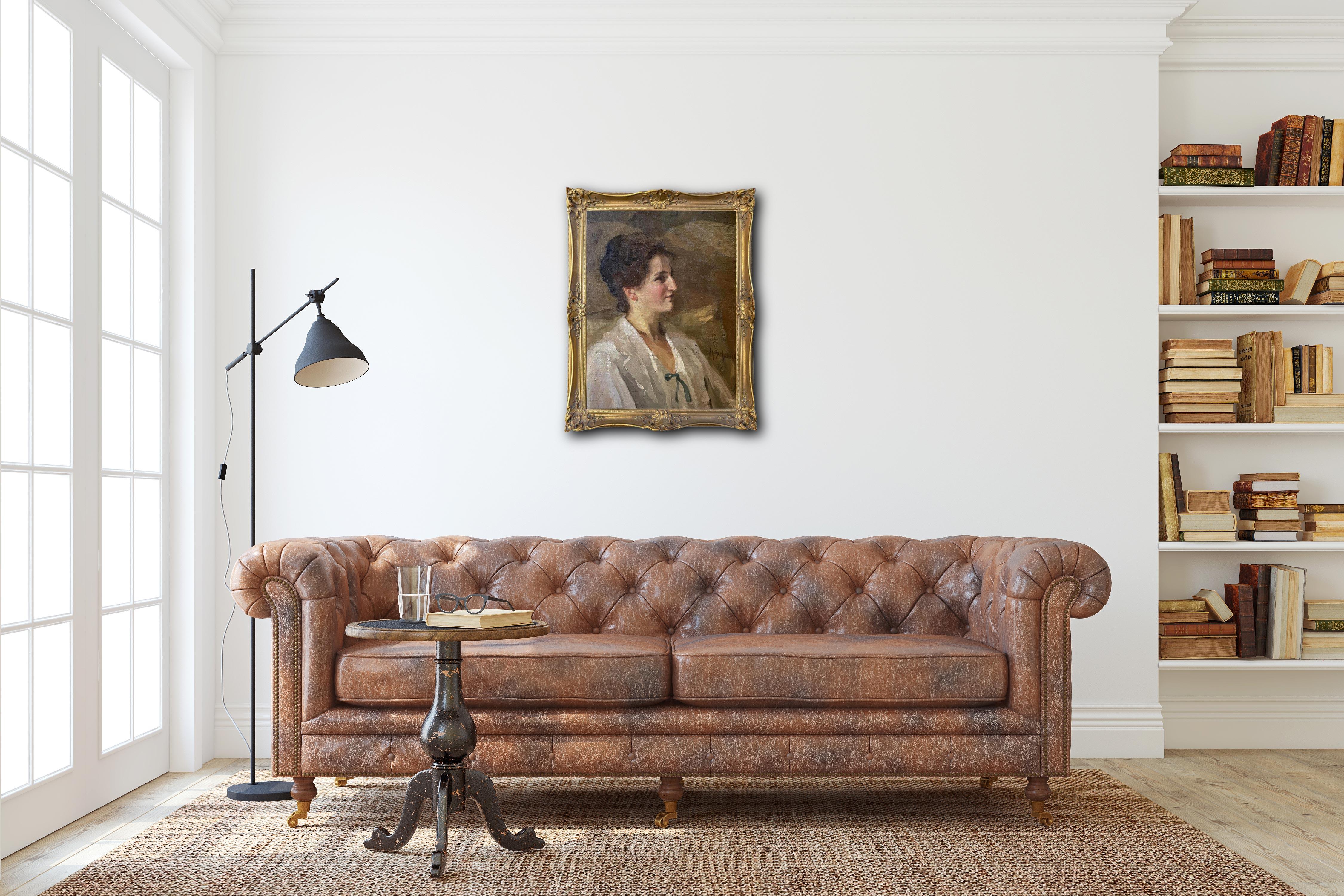 Alfred Schmidt (1876 ????- 1956) - Ritratto della cantante Caroline Naase

Olio su tela del 1920 circa
60 x 47 cm - senza cornice
78 x 65 cm - cornice inclusa
Firmato al centro a destra: Alf Schmidt.

Alfred A. Schmidt
1876 Dresda - 1956