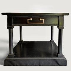 Younger Ltd. Pair of Ebonized Side tables circa 1967