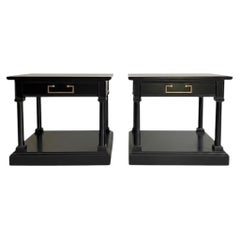 Younger Ltd. Pair of Ebonized Side tables circa 1967