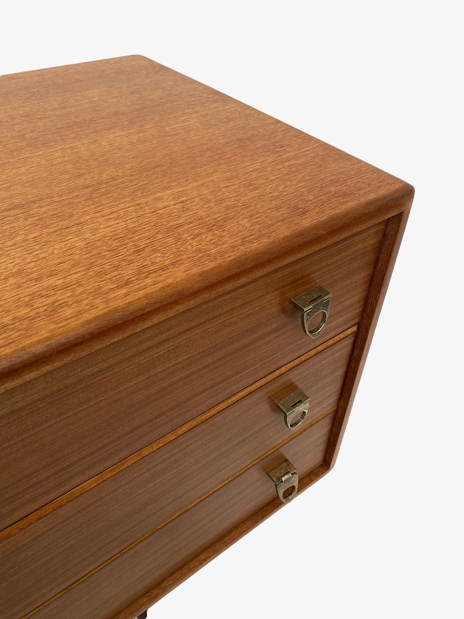 Younger Teak and Hessian Long Sideboard Midcentury, 1960s 4