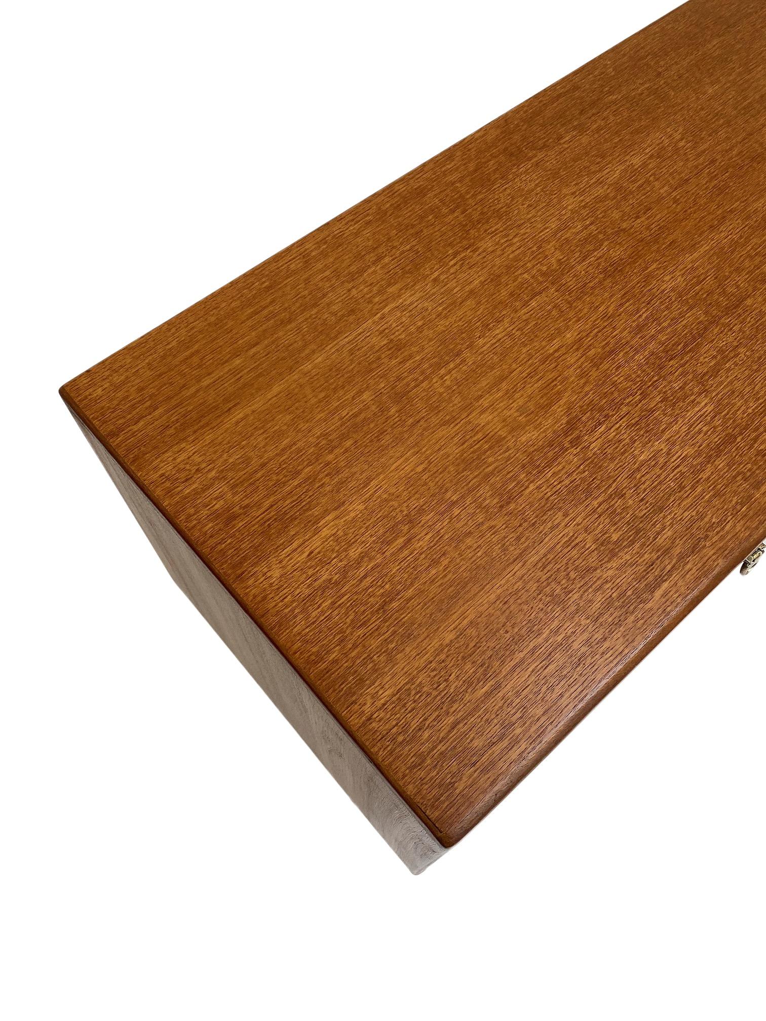 Younger Teak and Hessian Long Sideboard Midcentury, 1960s 10