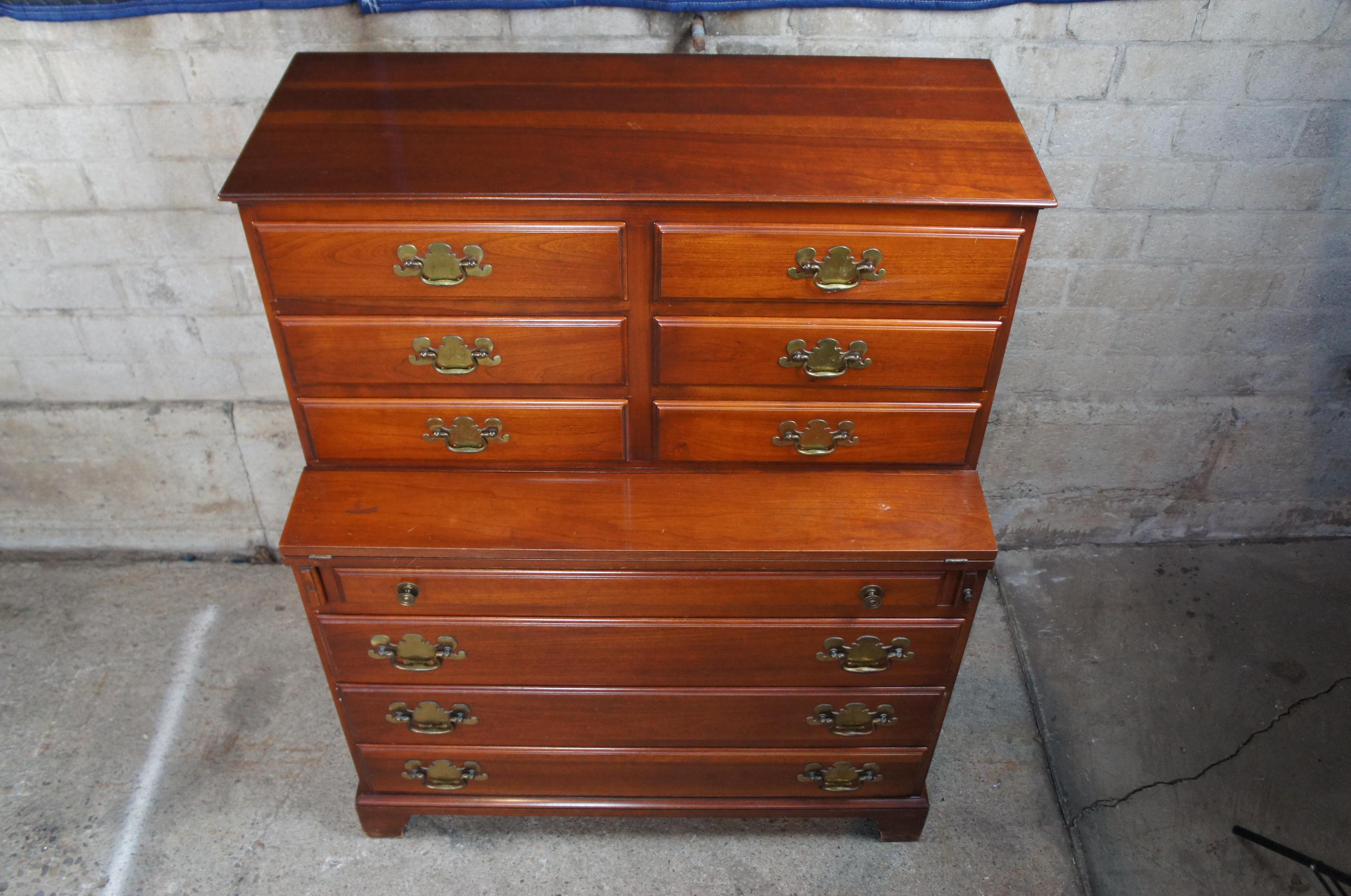 Youngsville Star Mfg Colonial Cherry Gentlemans Flip Top Secretary