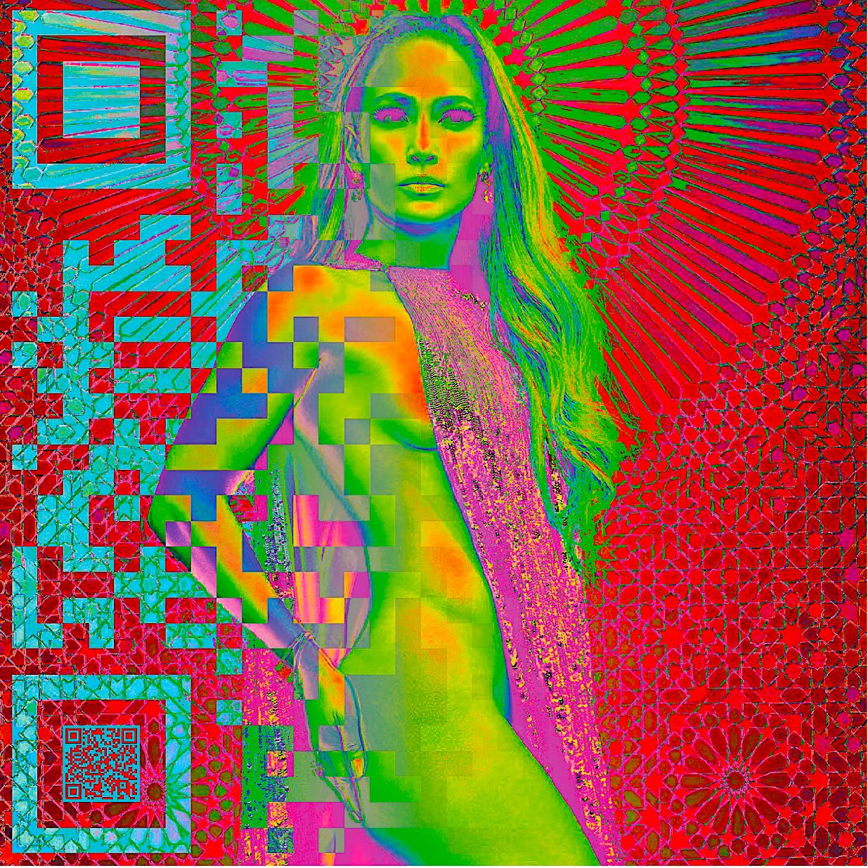 Jennifer Lopez - Mixed Media Art by YouNs