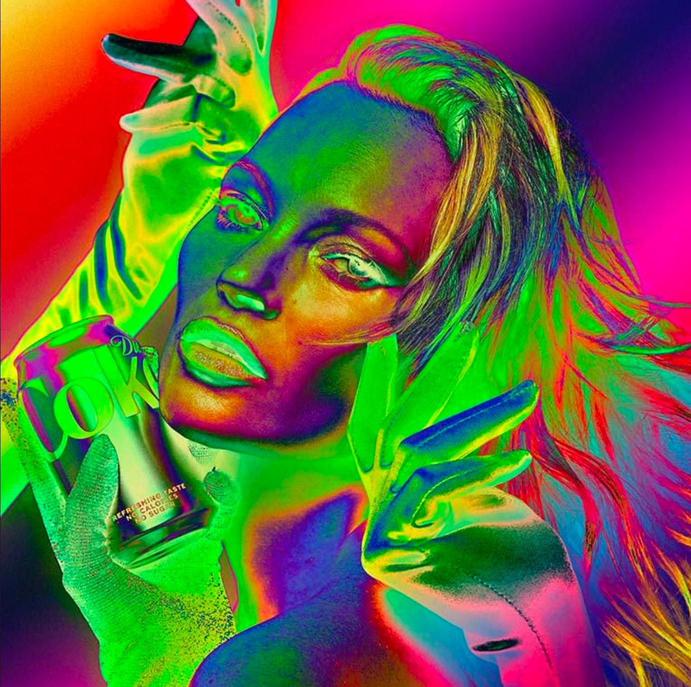 Kate Moss - Contemporary Mixed Media Art by YouNs