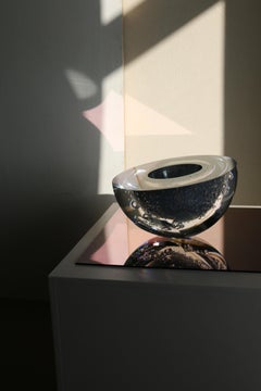 'Blue Lotus' glass bowl