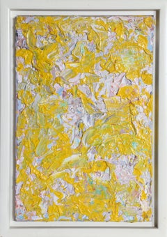 "The Impressions of Gail", Abstract Yellow Oil Painting by Youri Broitman