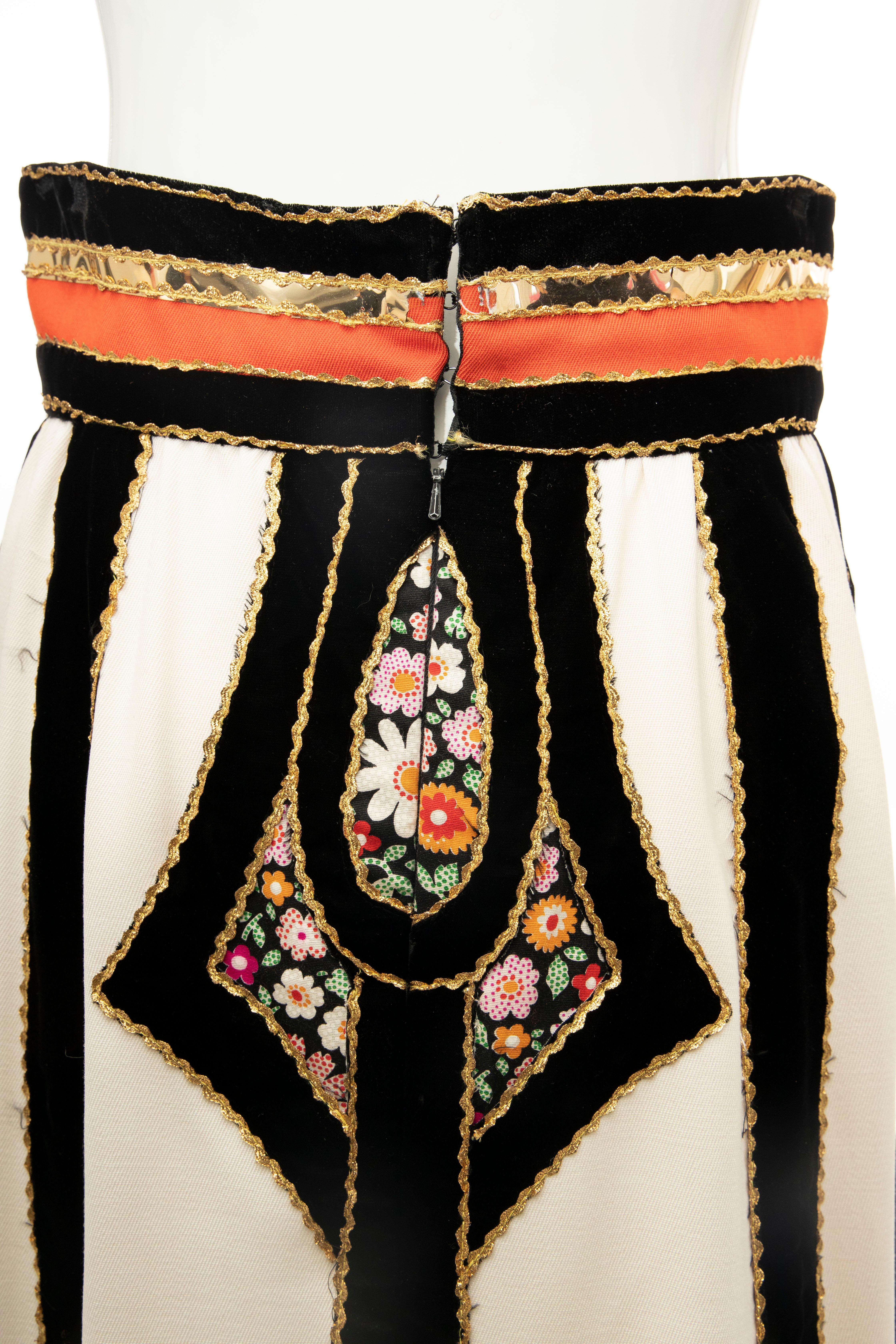 Youssef Rizkallah for Malcolm Starr Caspian Sea Collection Skirt, Circa: 1971 5