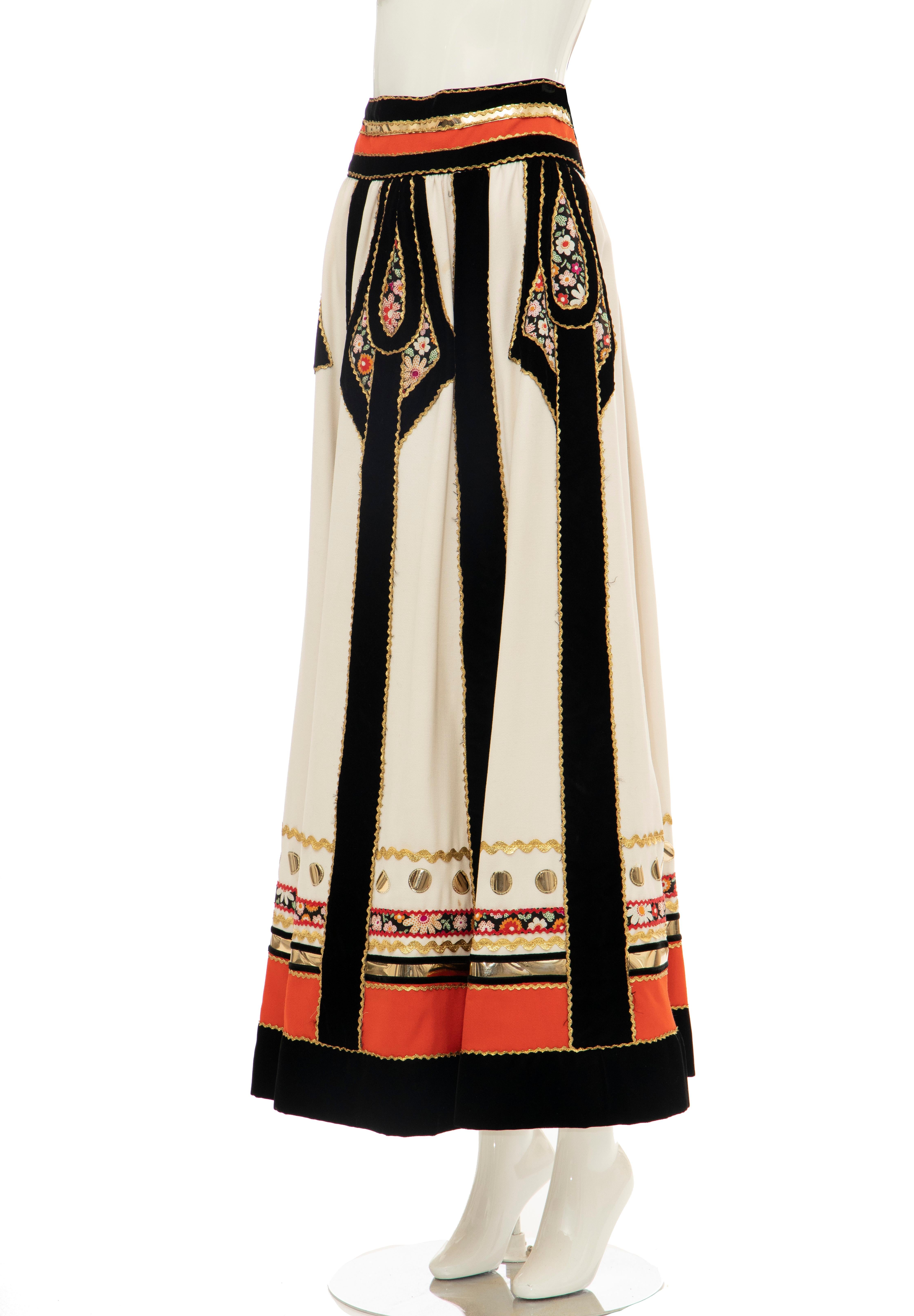 Women's Youssef Rizkallah for Malcolm Starr Caspian Sea Collection Skirt, Circa: 1971