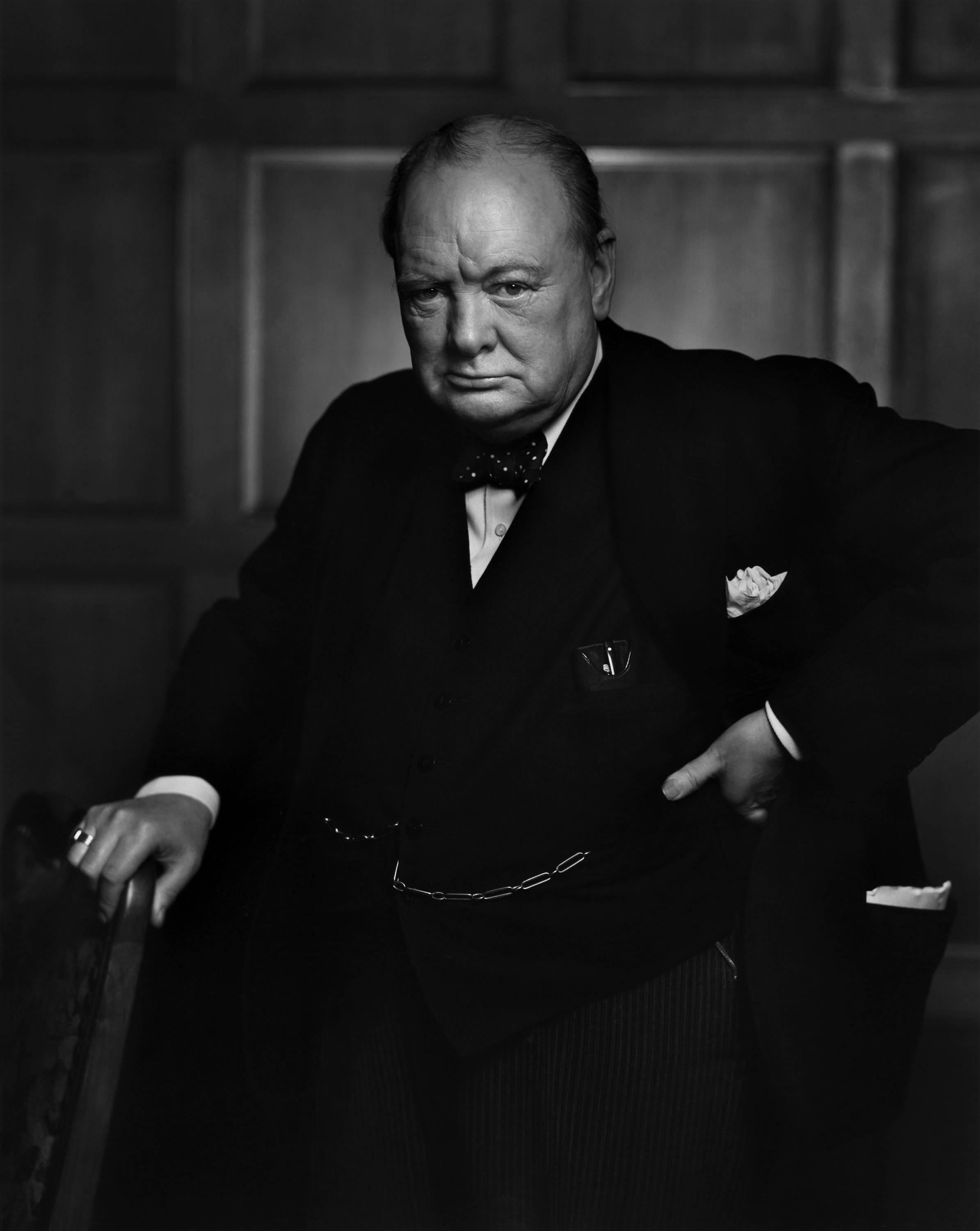 Yousuf Karsh Portrait Photograph - Winston Churchill, 1941
