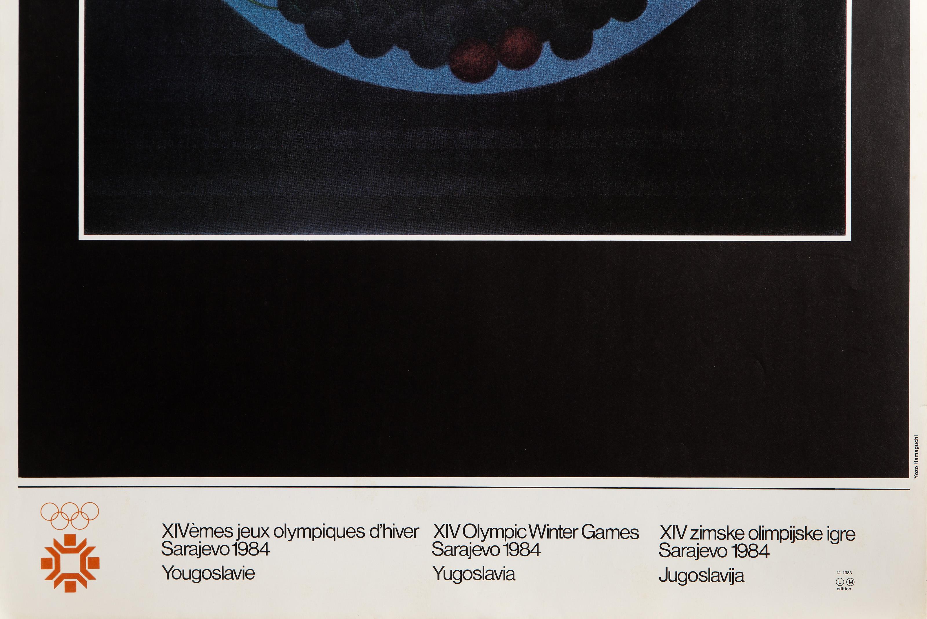 XIV Olympic Winter Games, Modern Poster by Yozo Hamaguchi For Sale 1