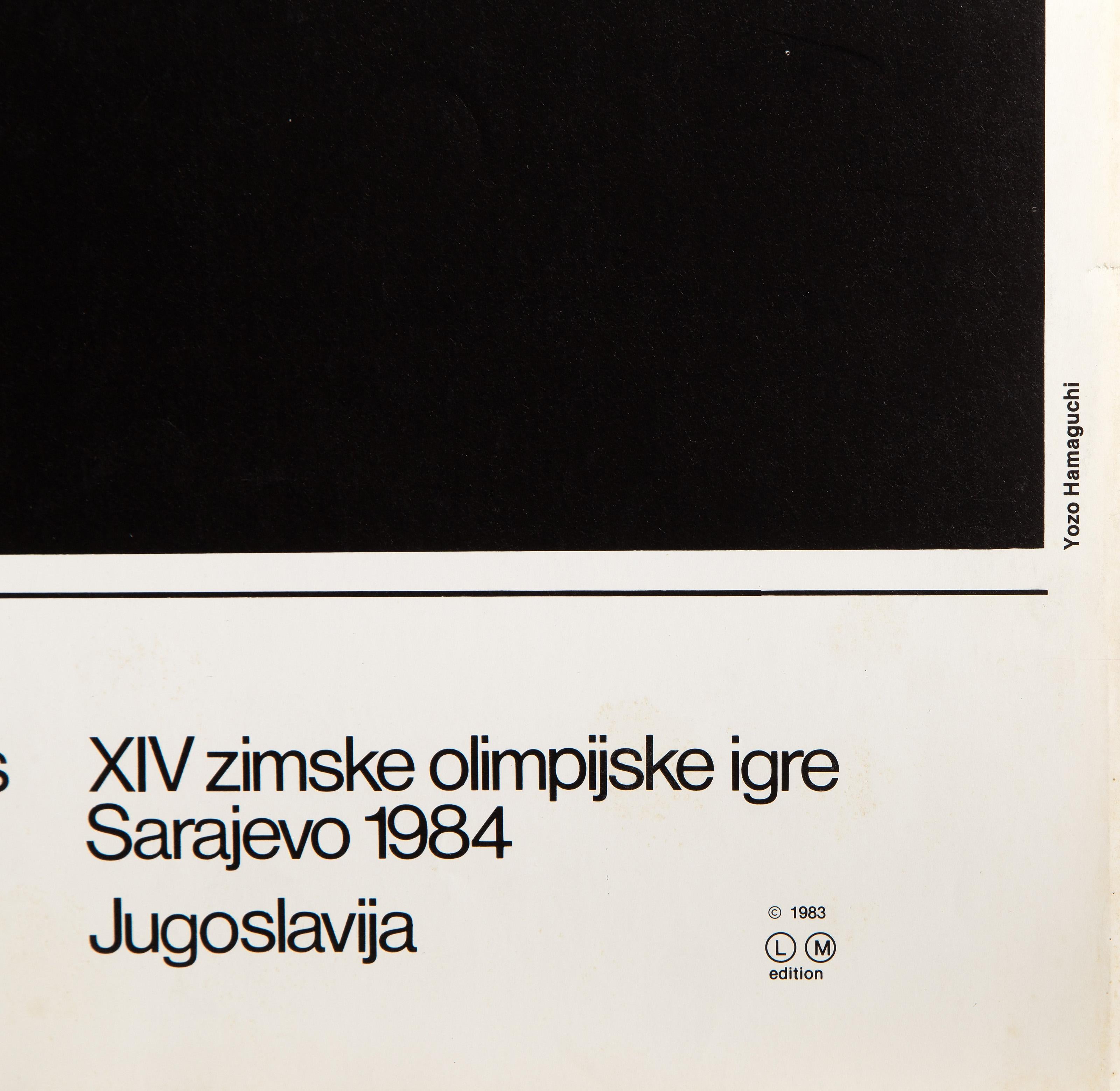XIV Olympic Winter Games, Modern Poster by Yozo Hamaguchi For Sale 2