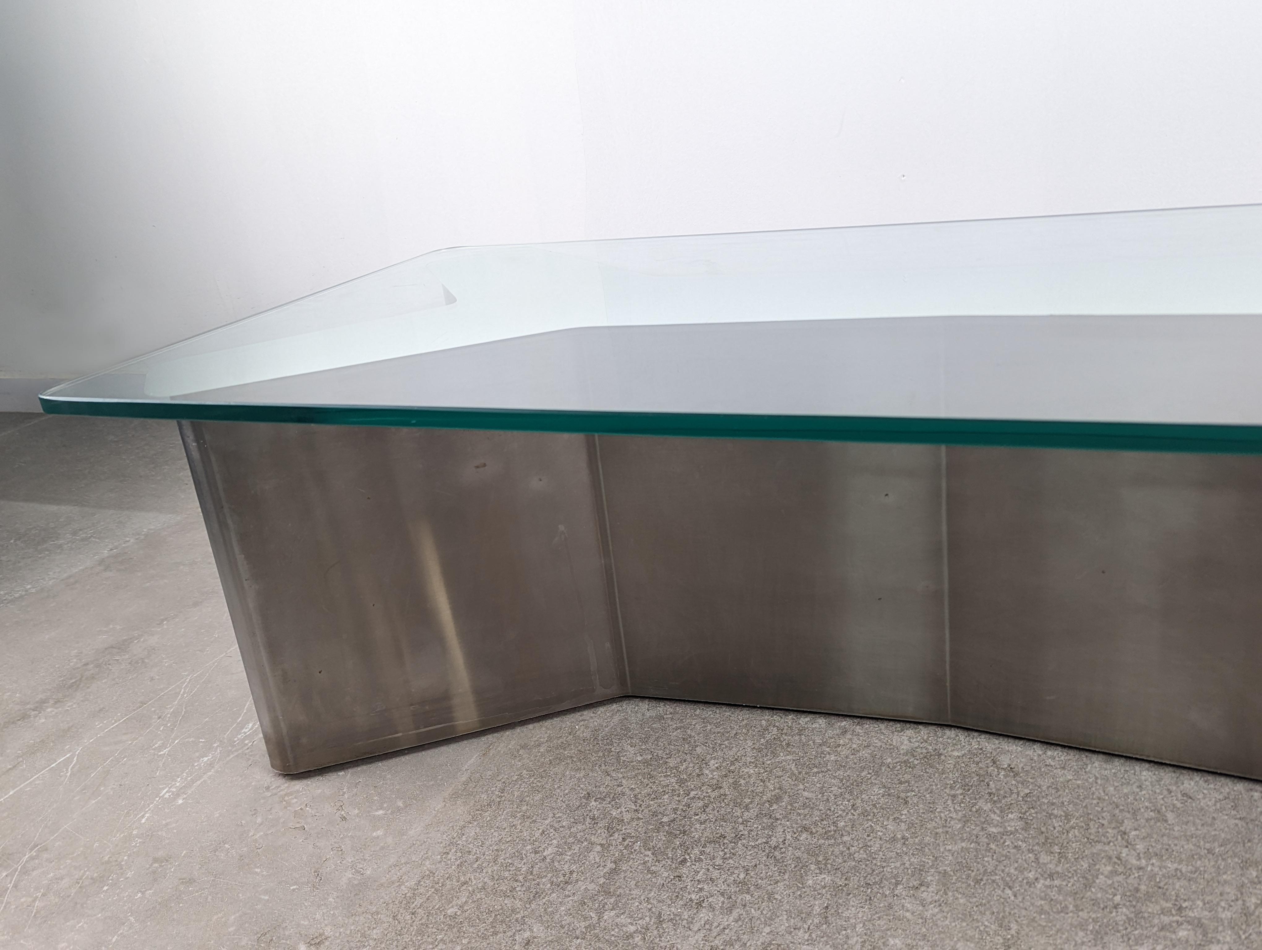 Ypsilon stainless steel table 1970s For Sale 2
