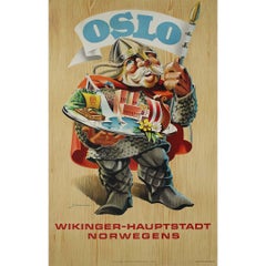 1965 original poster by Knut Yran - Oslo: Viking Capital of Norway