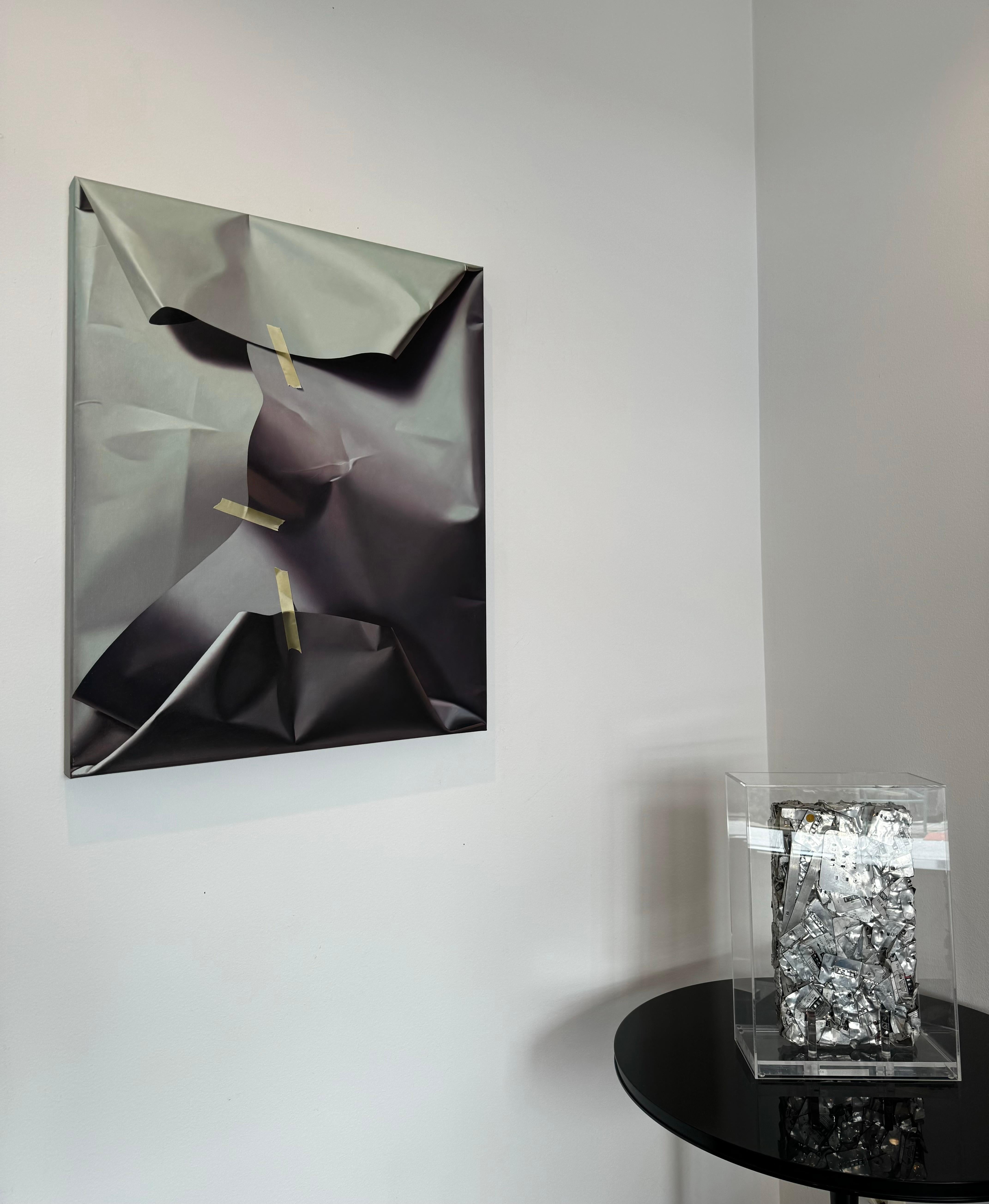 Cielo grigio impacchettato - Painting di Yrjö Edelmann