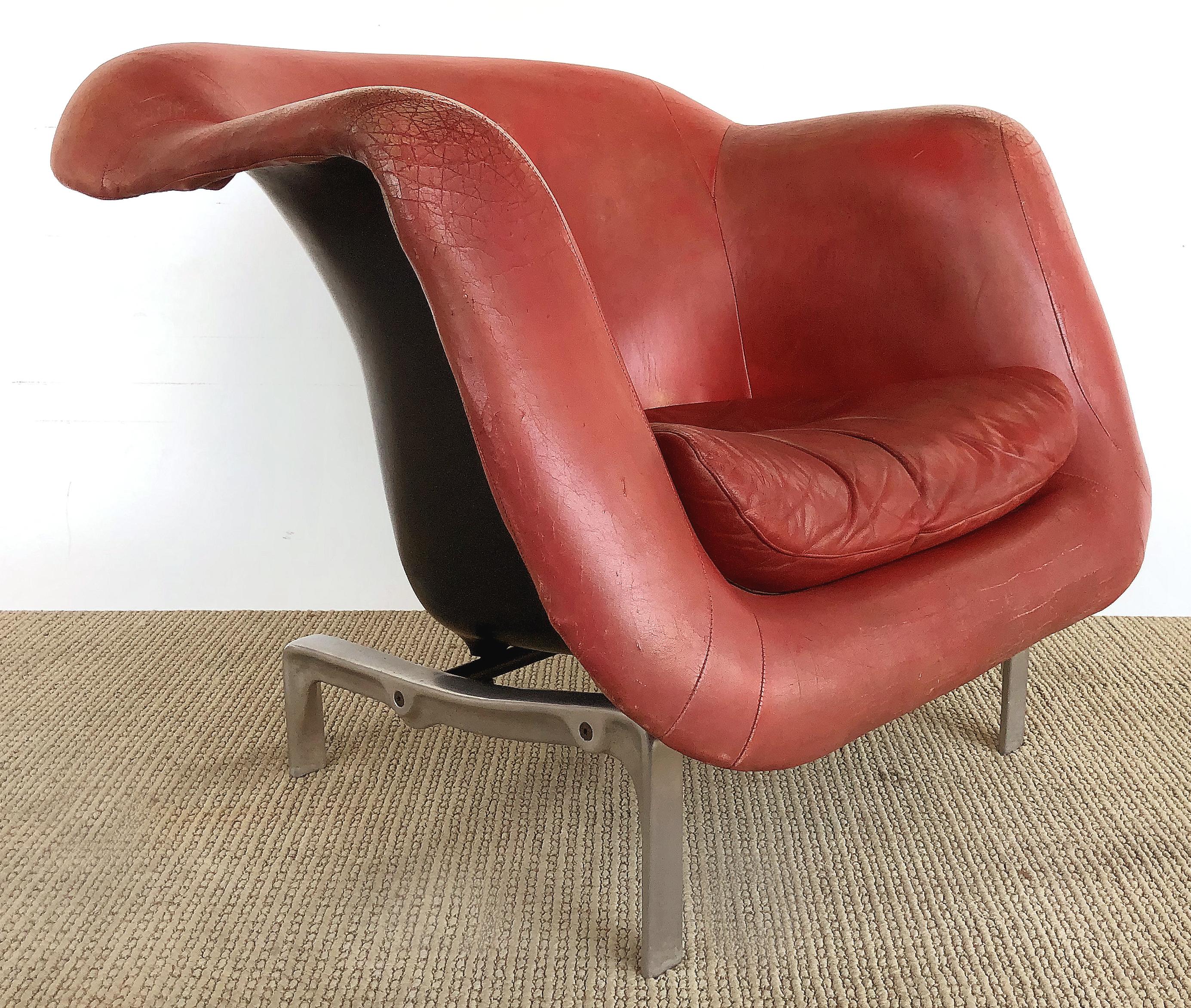 Metal Yrjo Kukkapuro 1960s Prototype Club Chair, Finland