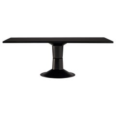 Yrjö Kukkapuro Black Dining Table, 1968