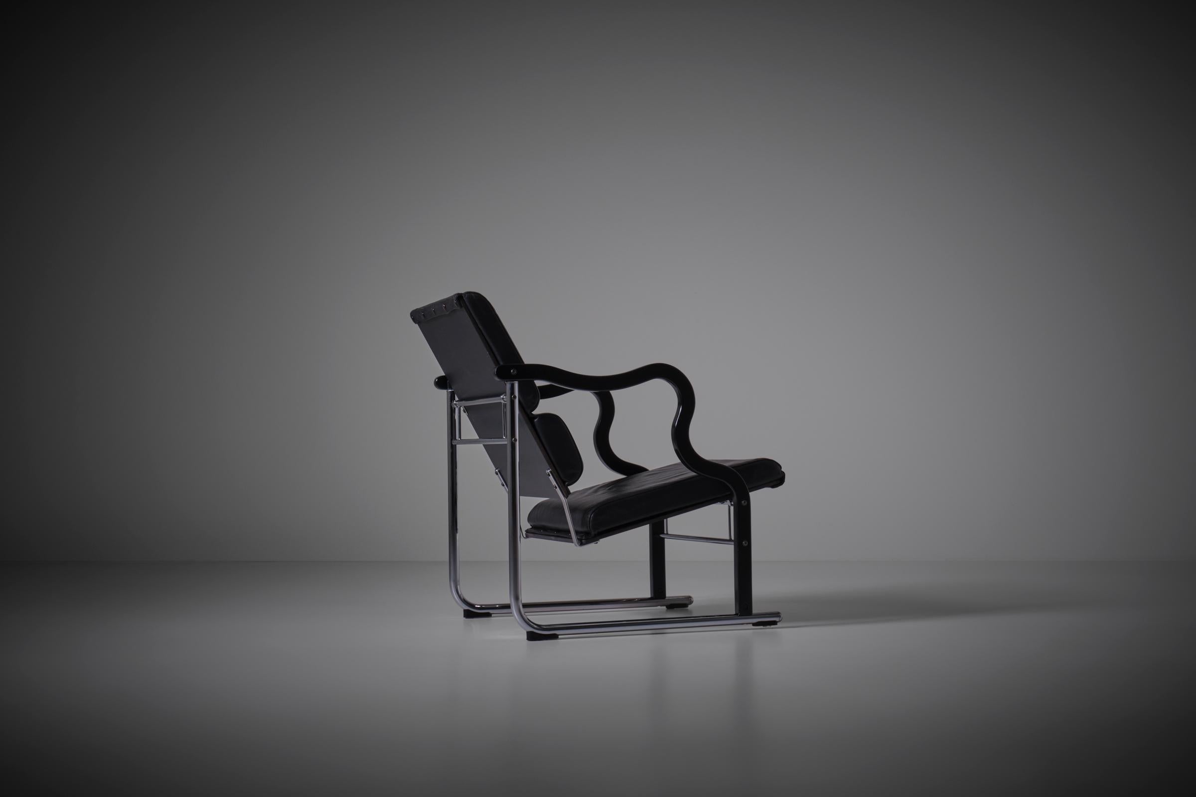 Mid-Century Modern Yrjö Kukkapuro ‘Experiment’ Lounge Chair, Finland, 1980s For Sale
