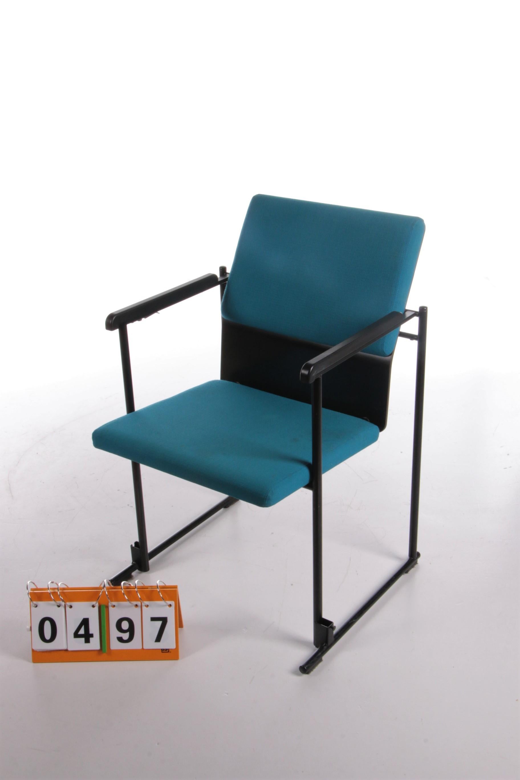 Mid-Century Modern Yrjö Kukkapuro Fabric Dining Chair Made by Avarte, Finland 1970 For Sale