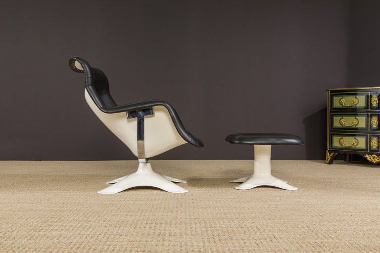 Modern Yrjö Kukkapuro for Artek 'Karuselli' Chair and Ottoman, Finland