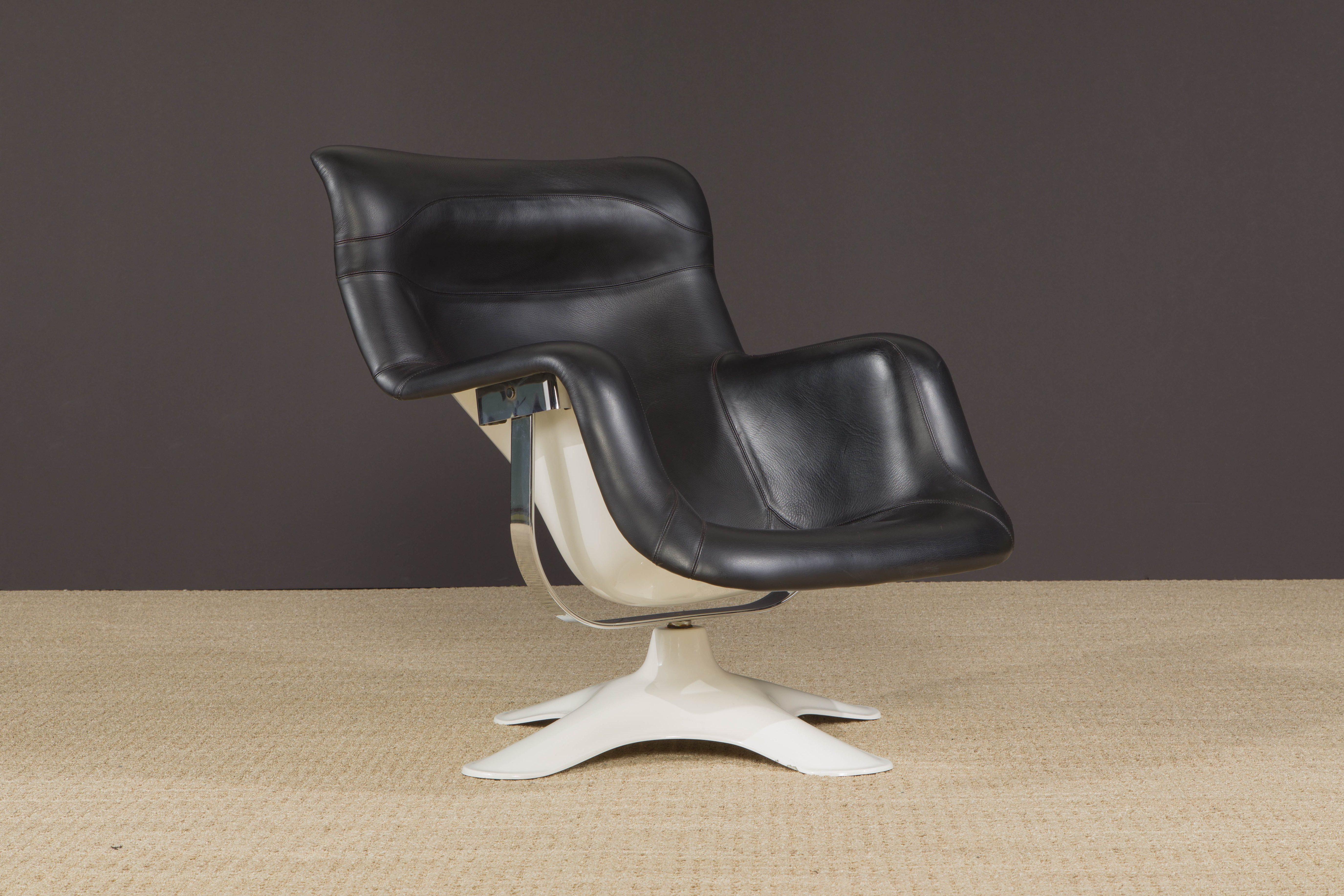 Finnish Yrjö Kukkapuro for Artek 'Karuselli' Chair and Ottoman, Finland