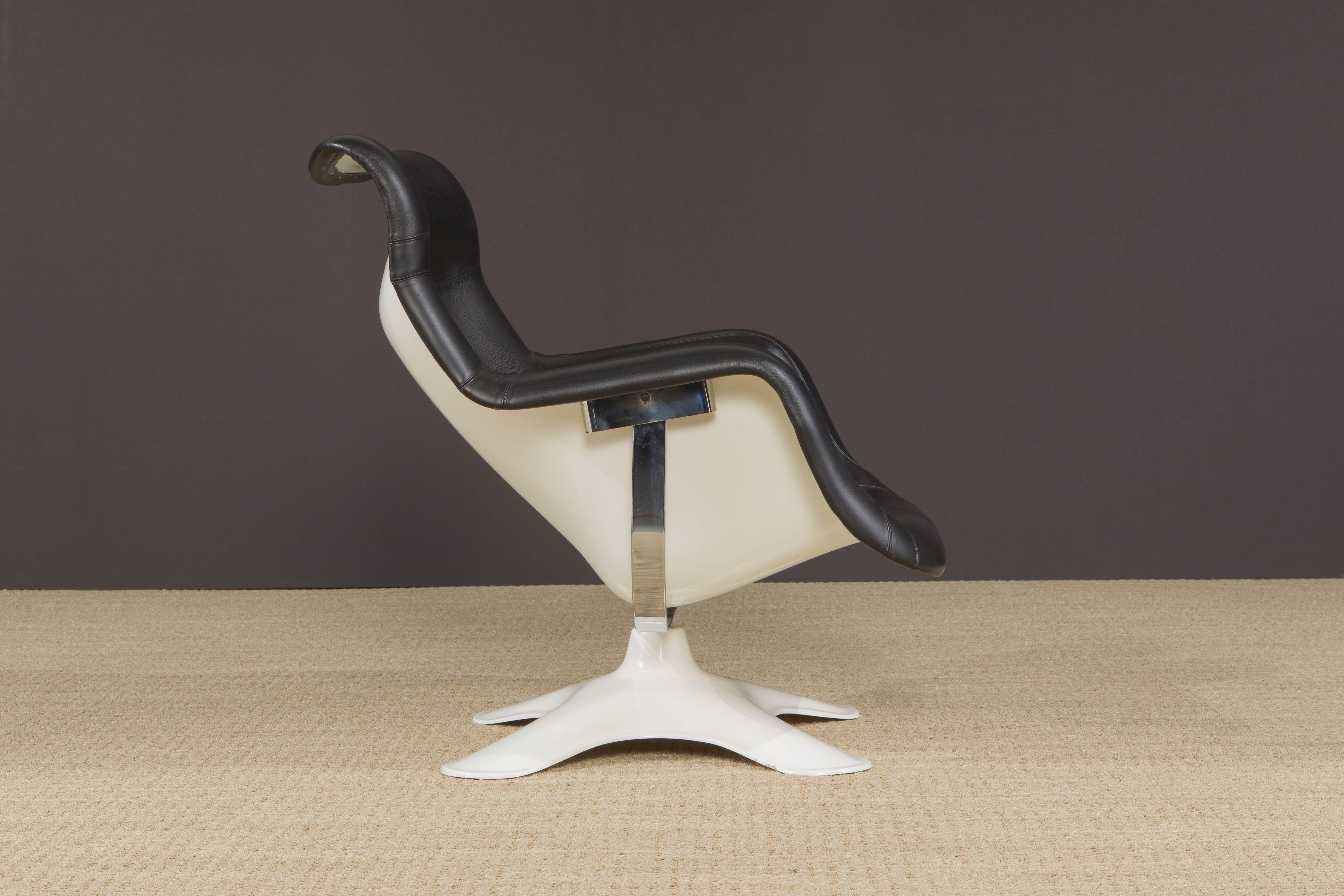 Yrjö Kukkapuro for Artek 'Karuselli' Chair and Ottoman, Finland In Good Condition In Los Angeles, CA