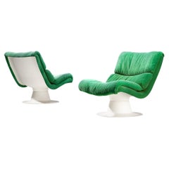 Yrjö Kukkapuro for Haimi Finland 'Saturnus' Pair of Lounge Chairs 