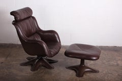 Yrjo Kukkapuro "Karuselli" Lounge Chair and Ottoman