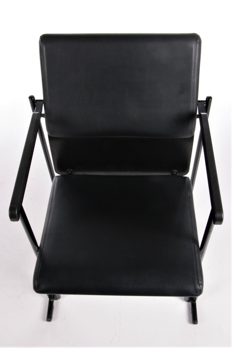 Yrjö Kukkapuro Leather Dining Chair Made by Avarte, Finland 1970 For Sale 7
