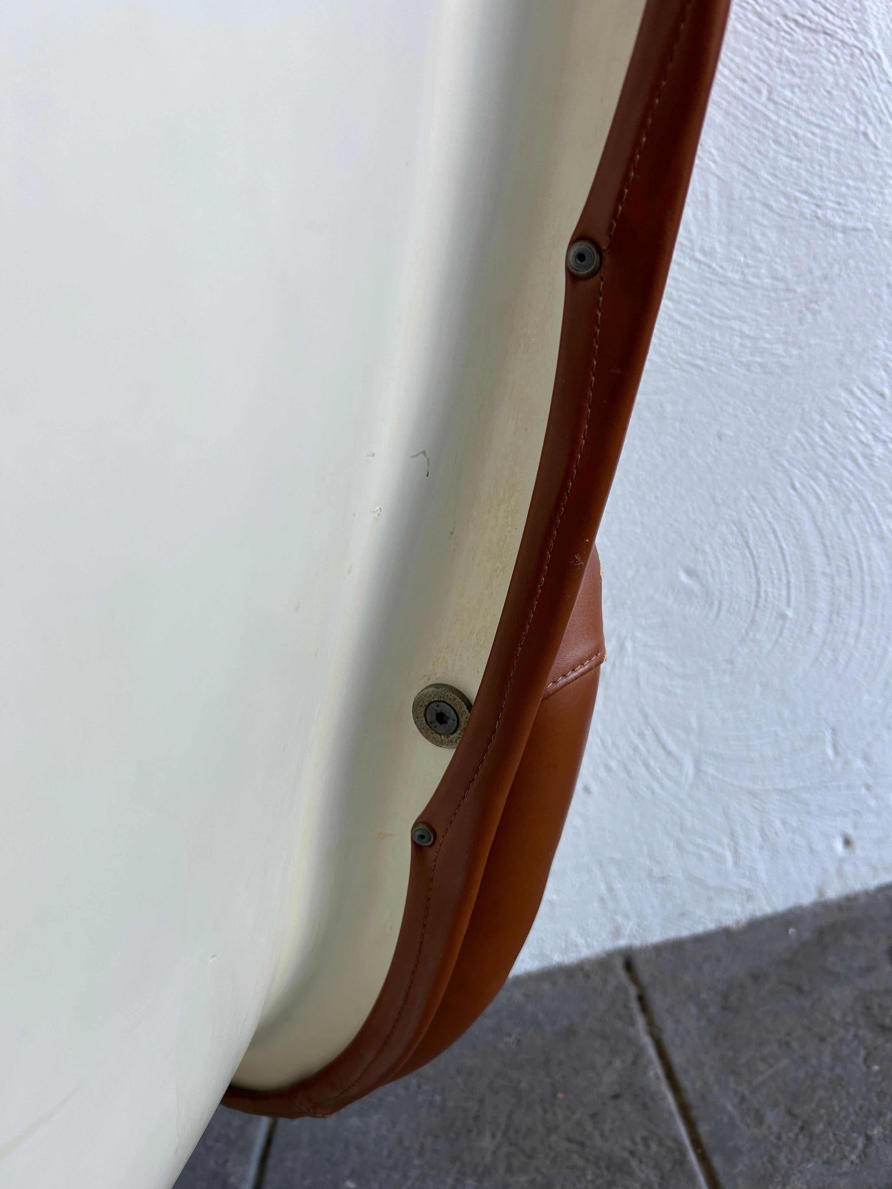 Leather Yrjo Kukkapuro Saturn Lounge Chair Model B-175-18 1960 Finland