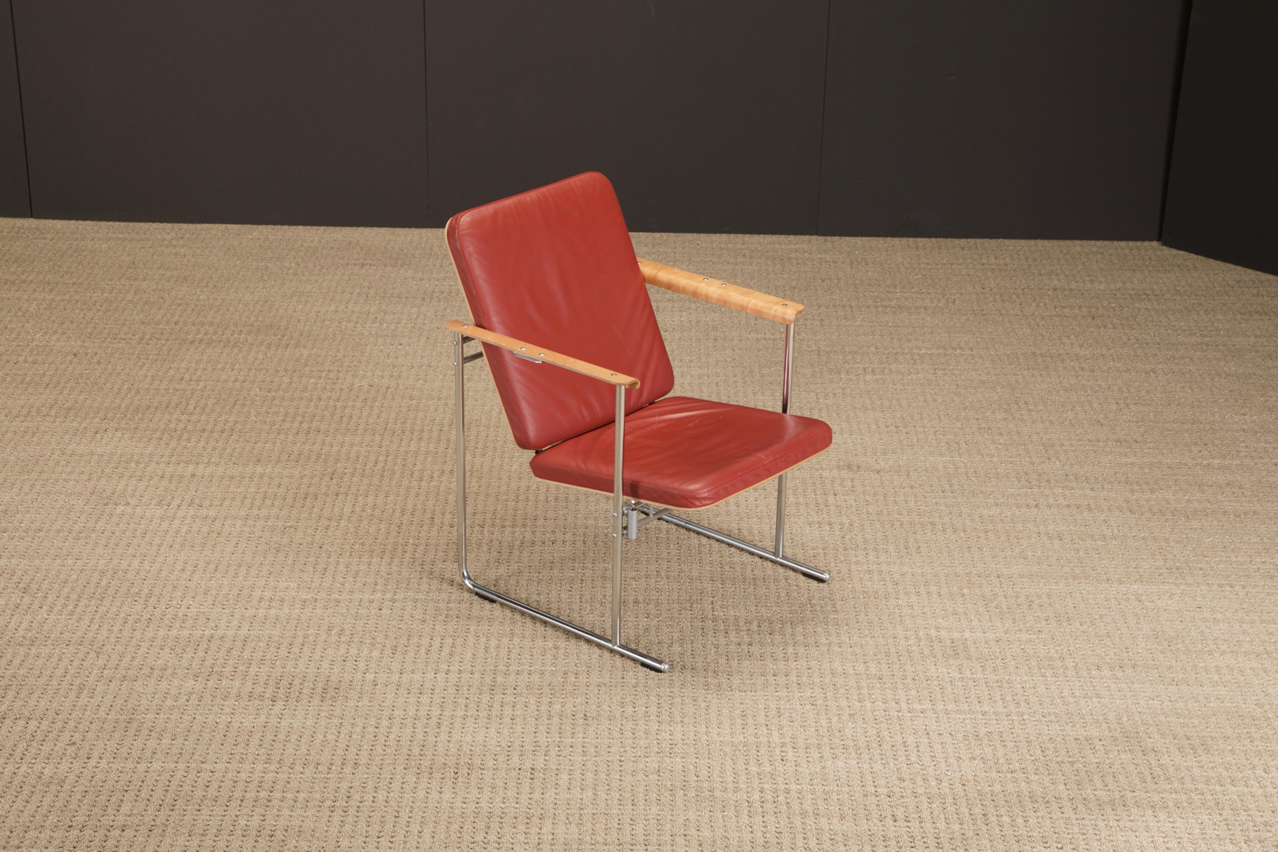 Yrjö Kukkapuro 'Skaala' Leder-Lounge-Stühle für Avarte, Finland, 1970er Jahre (Moderne der Mitte des Jahrhunderts) im Angebot