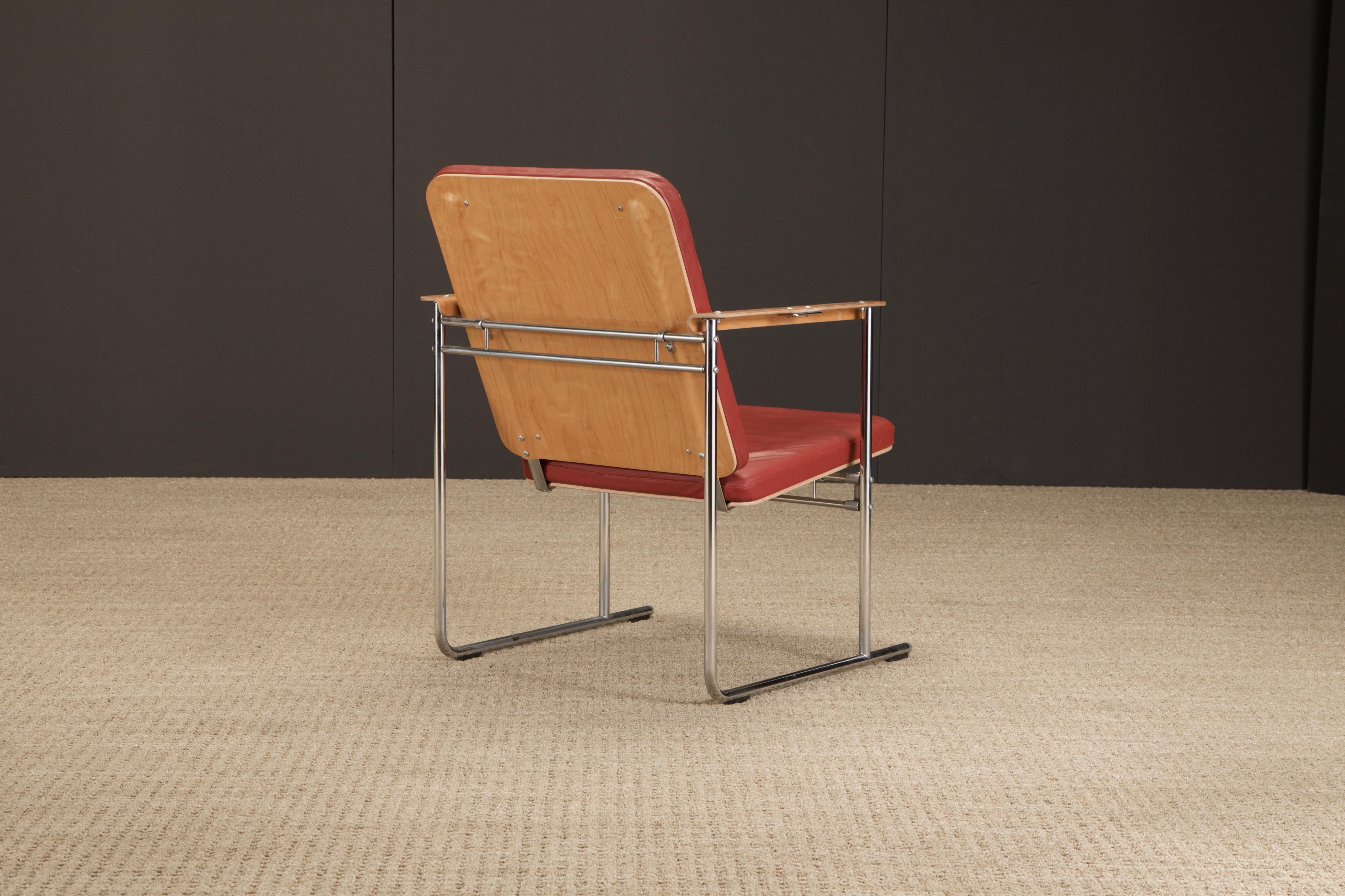 Yrjö Kukkapuro 'Skaala' Leder-Lounge-Stühle für Avarte, Finland, 1970er Jahre im Zustand „Gut“ im Angebot in Los Angeles, CA