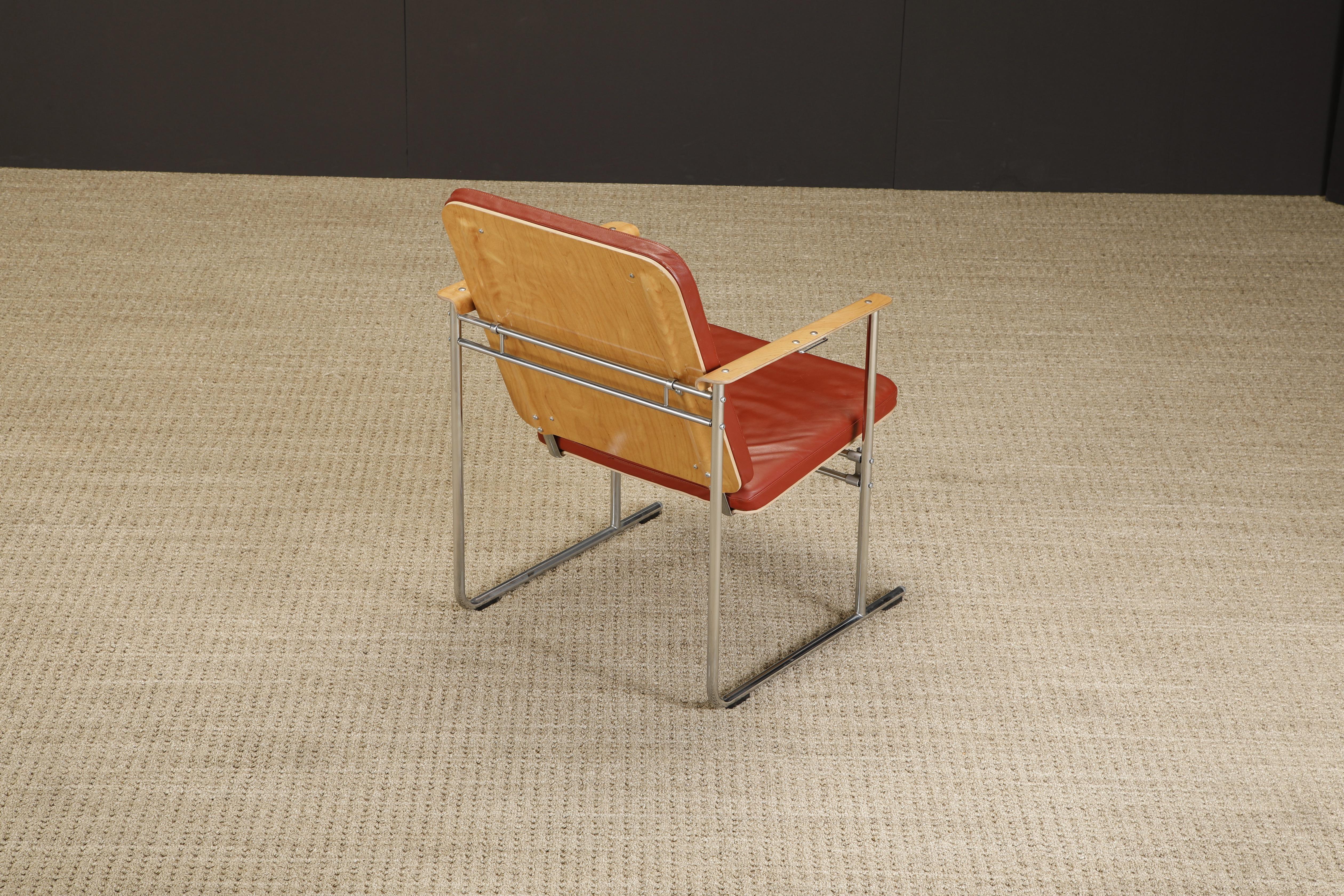 Yrjö Kukkapuro 'Skaala' Leder-Lounge-Stühle für Avarte, Finland, 1970er Jahre (Ende des 20. Jahrhunderts) im Angebot