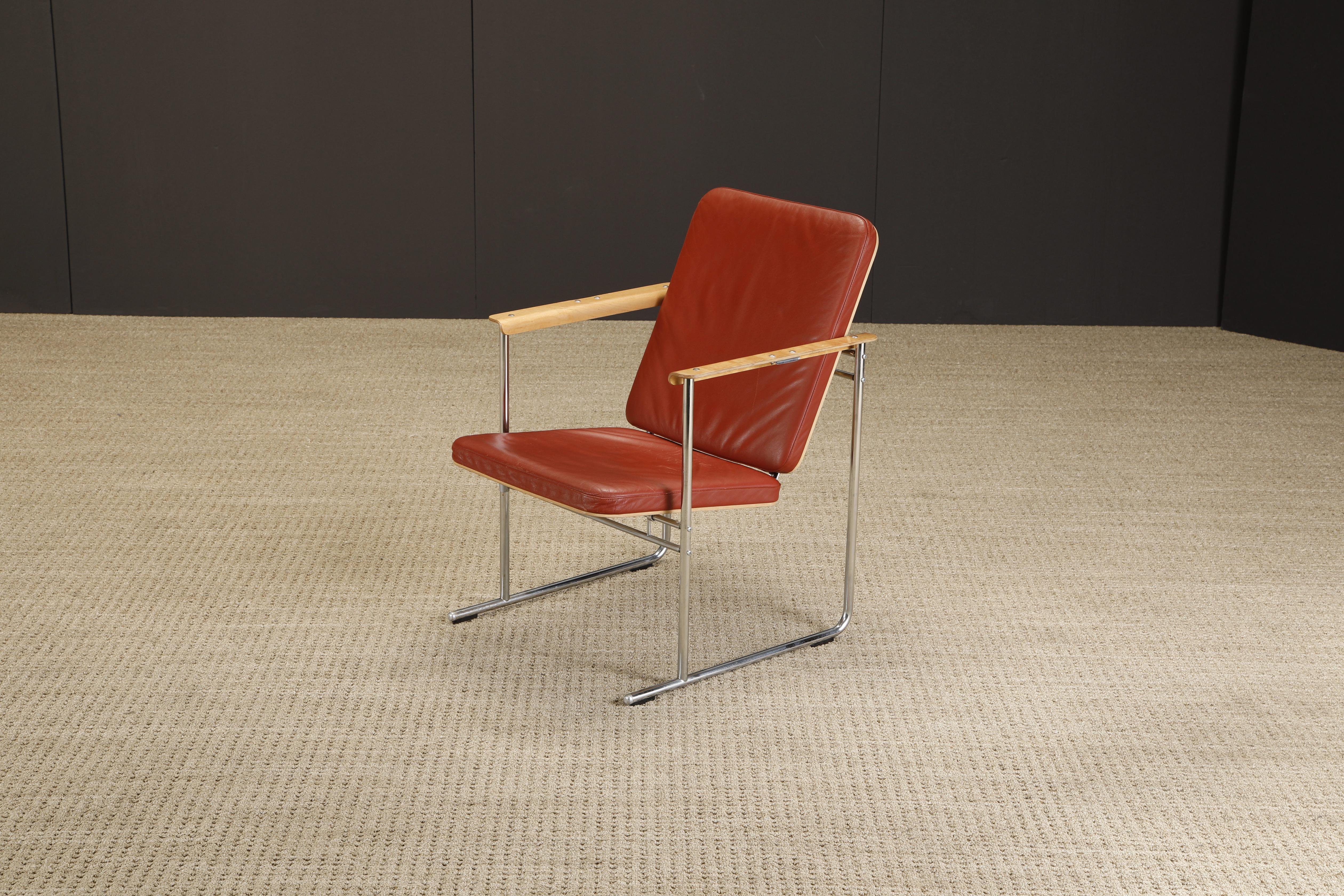 Yrjö Kukkapuro 'Skaala' Leder-Lounge-Stühle für Avarte, Finland, 1970er Jahre im Angebot 3