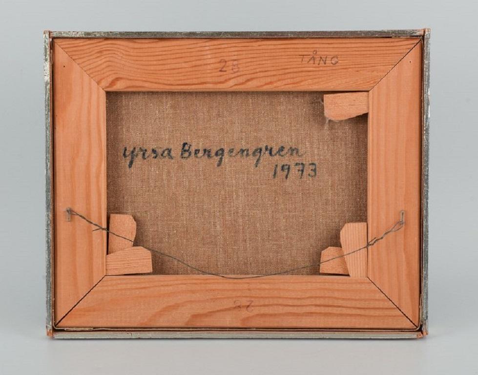 Yrsa Bergengen, Swedish Artist, Abstract Composition, T