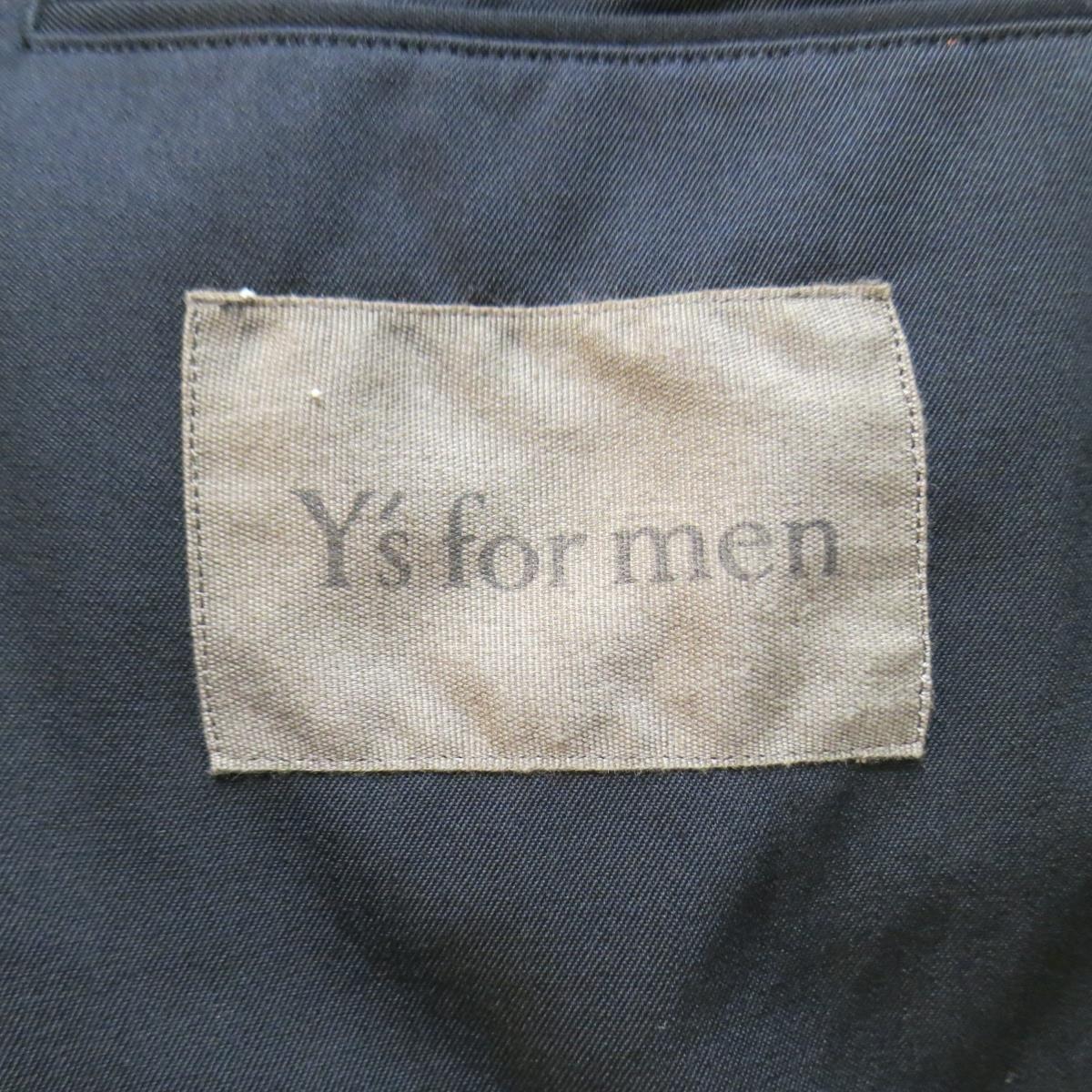 Y's by YOHJI YAMAMOTO 42 JP 4 Black Wool Peek Lapel Sport Coat / Blazer Jacket 4